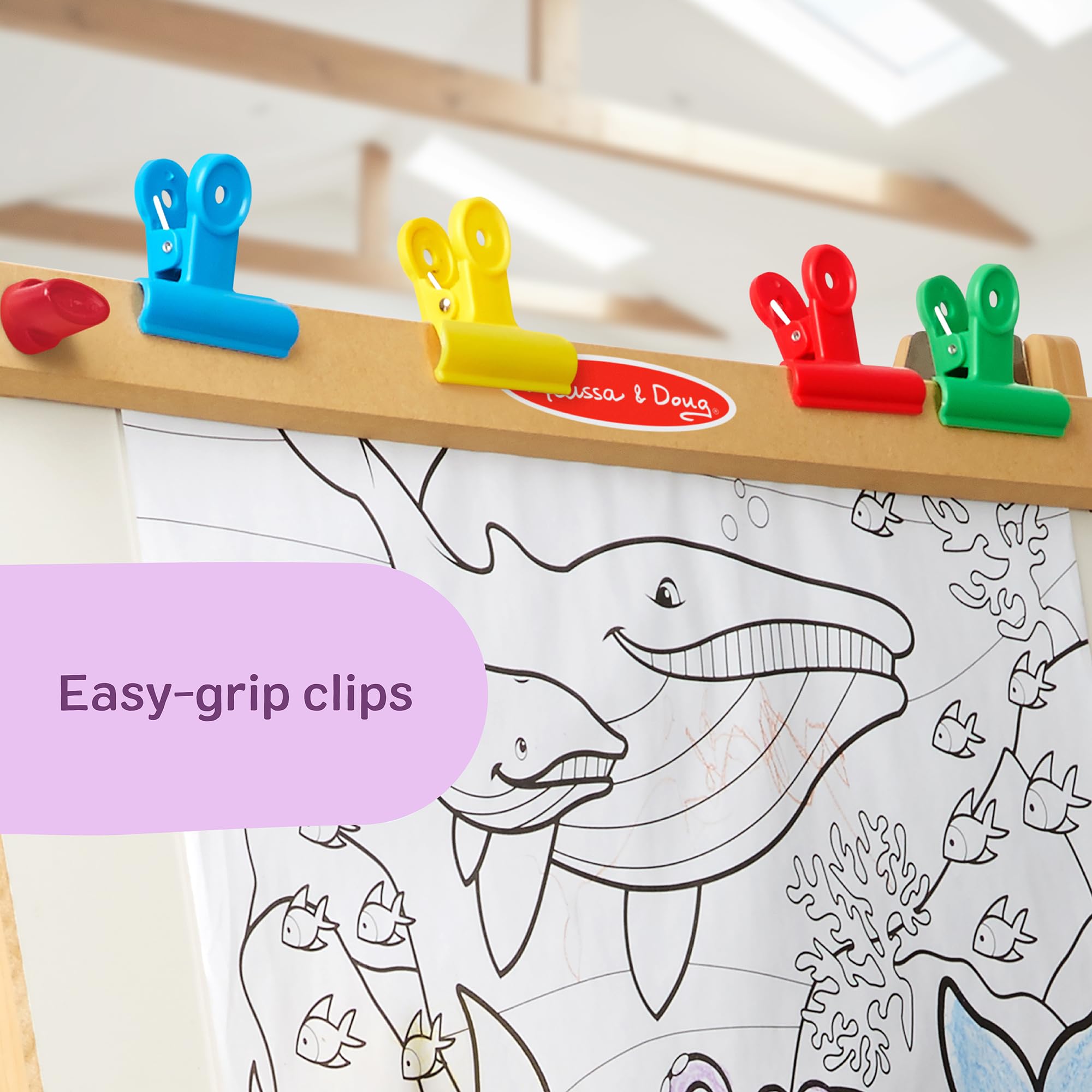 Deluxe Wooden Art Easel with Dry-Erase Board and Chalkboard