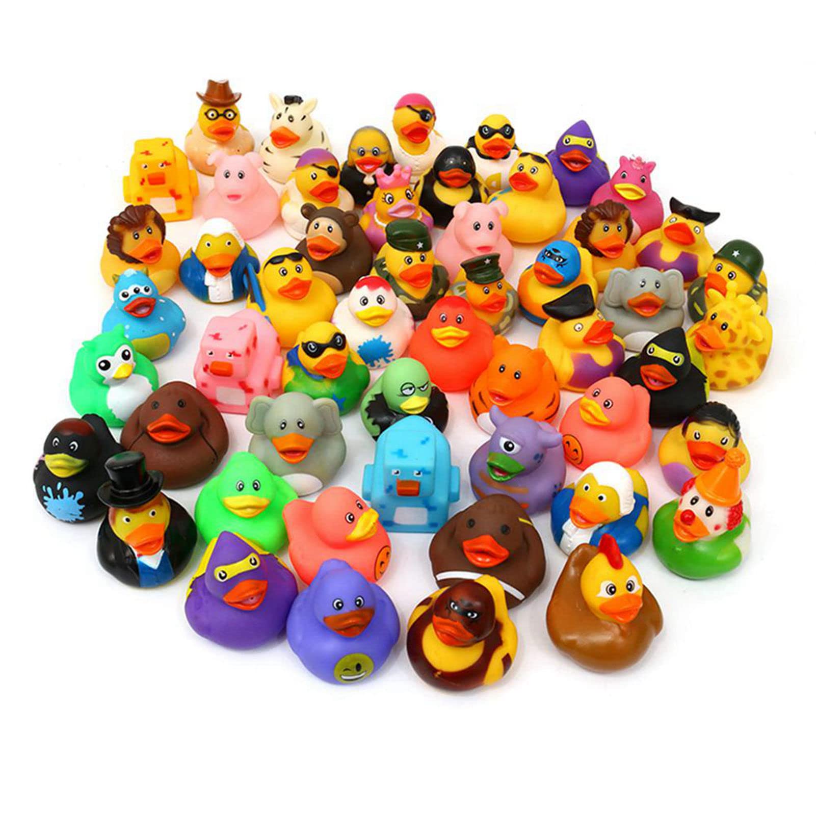 50 Pack Rubber Duck for Jeeps Ducking - 2.3 Inch Bulk Floater Duck