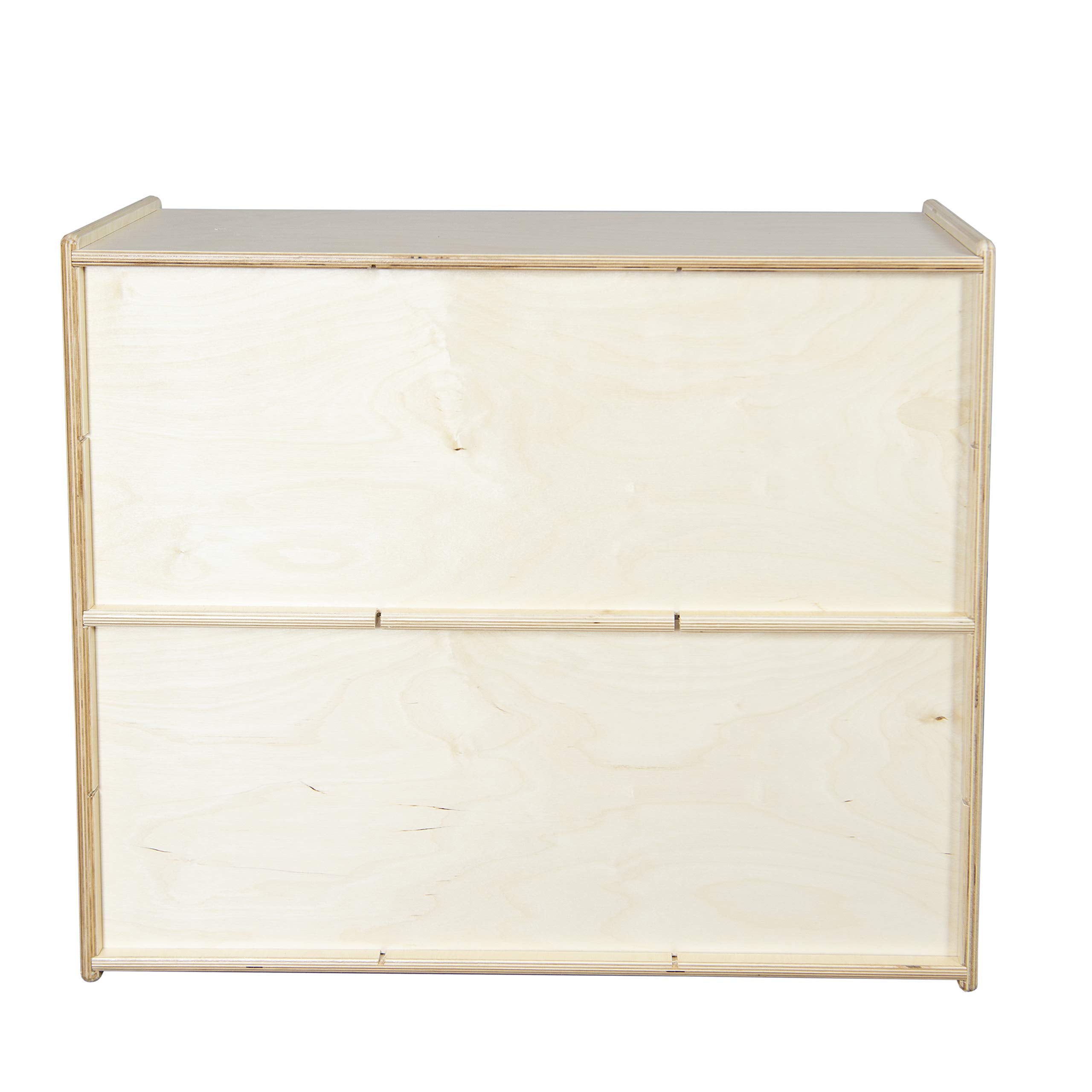 12-Section Birch Cubby Storage Unit - 3-Tier Classroom Organizer