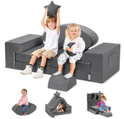 Modular Kids Play Couch, K12 PRO 400+DIY Creative Foam Couch for Playroom