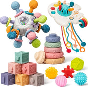 Baby Toys 6 to 12 Months, 5 In 1 Montessori Toys for 1 Year Old