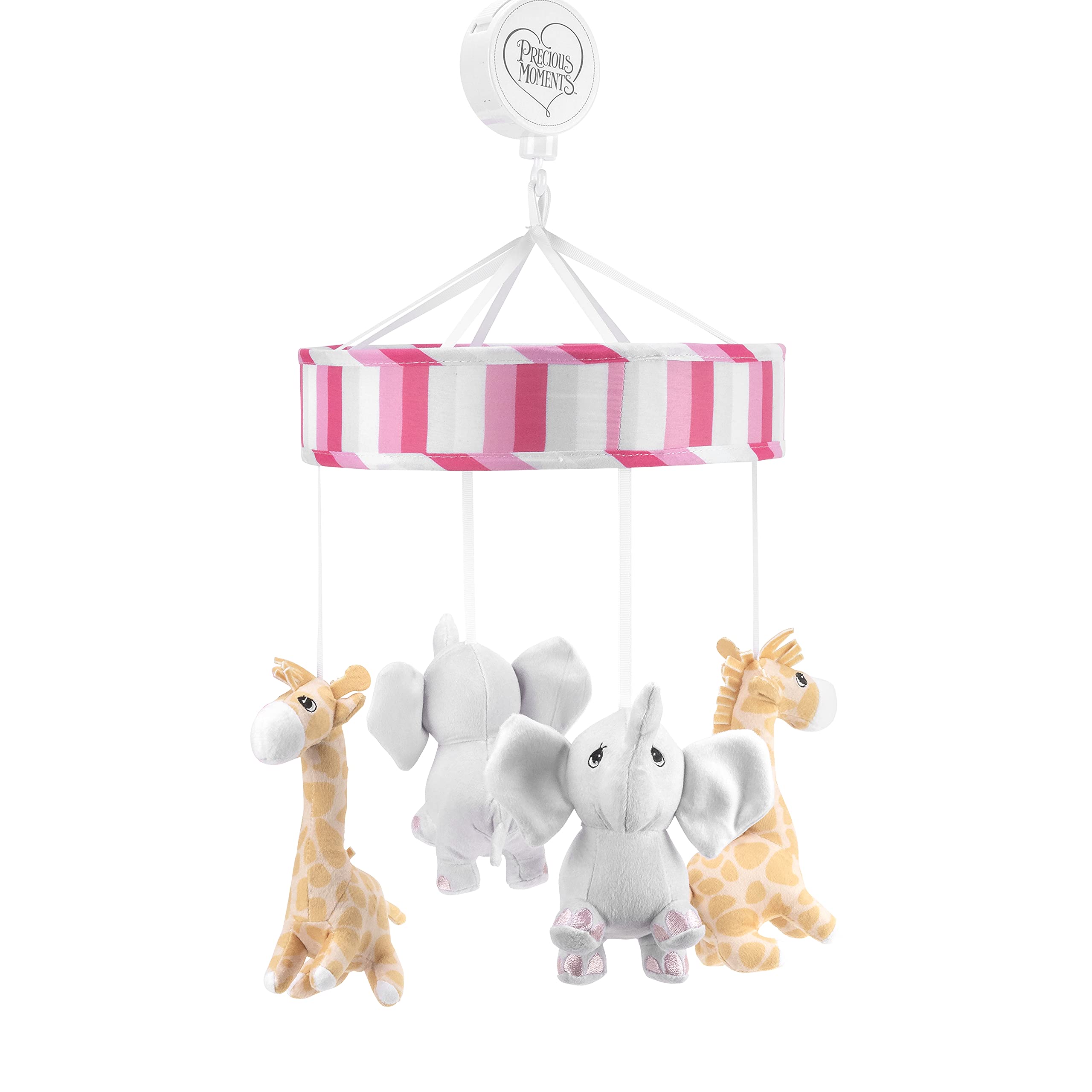Moments Noah’s Ark Baby Musical Crib Mobile for Girls with Soft Lullaby