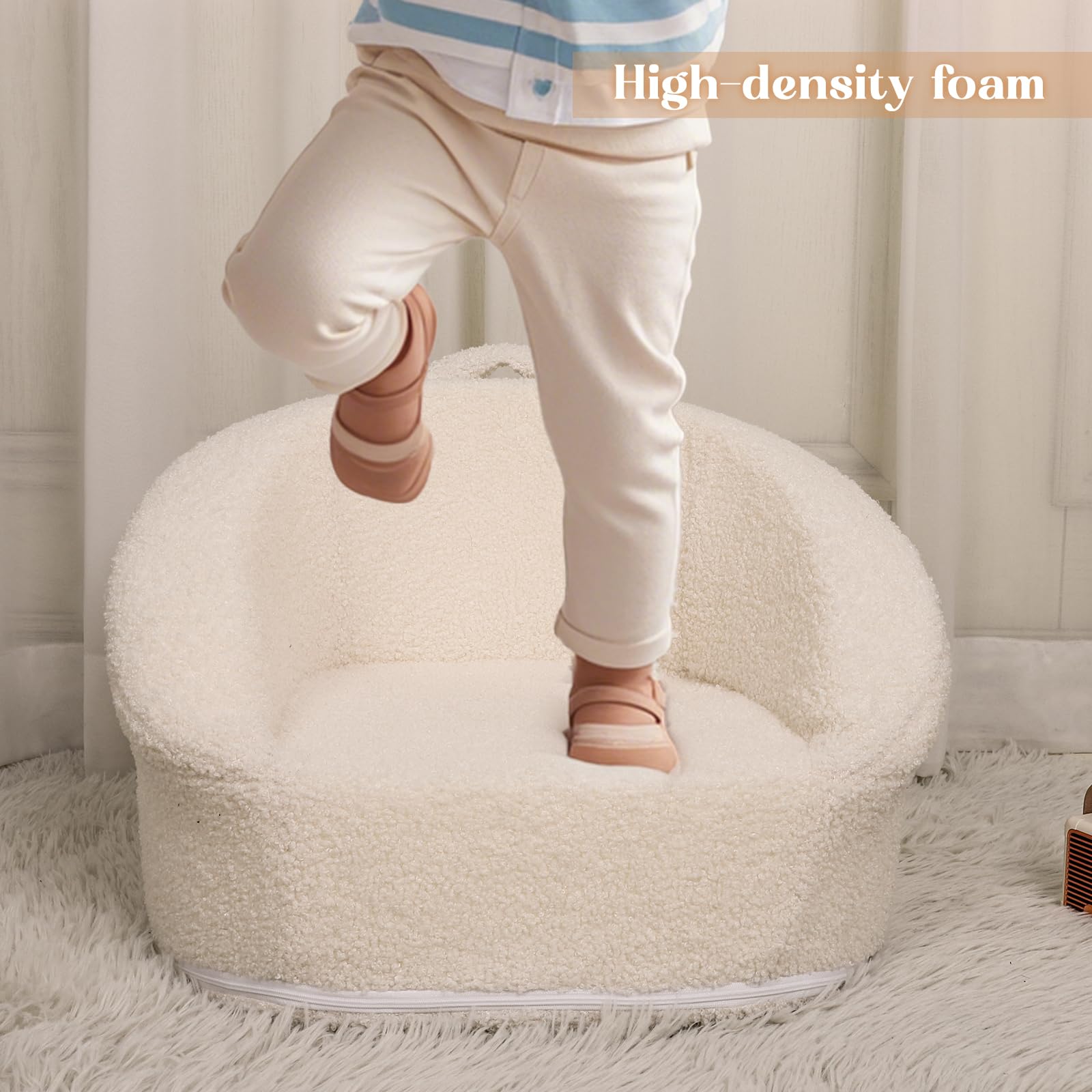 Mini Plush Toddler Chair with Carry Handle