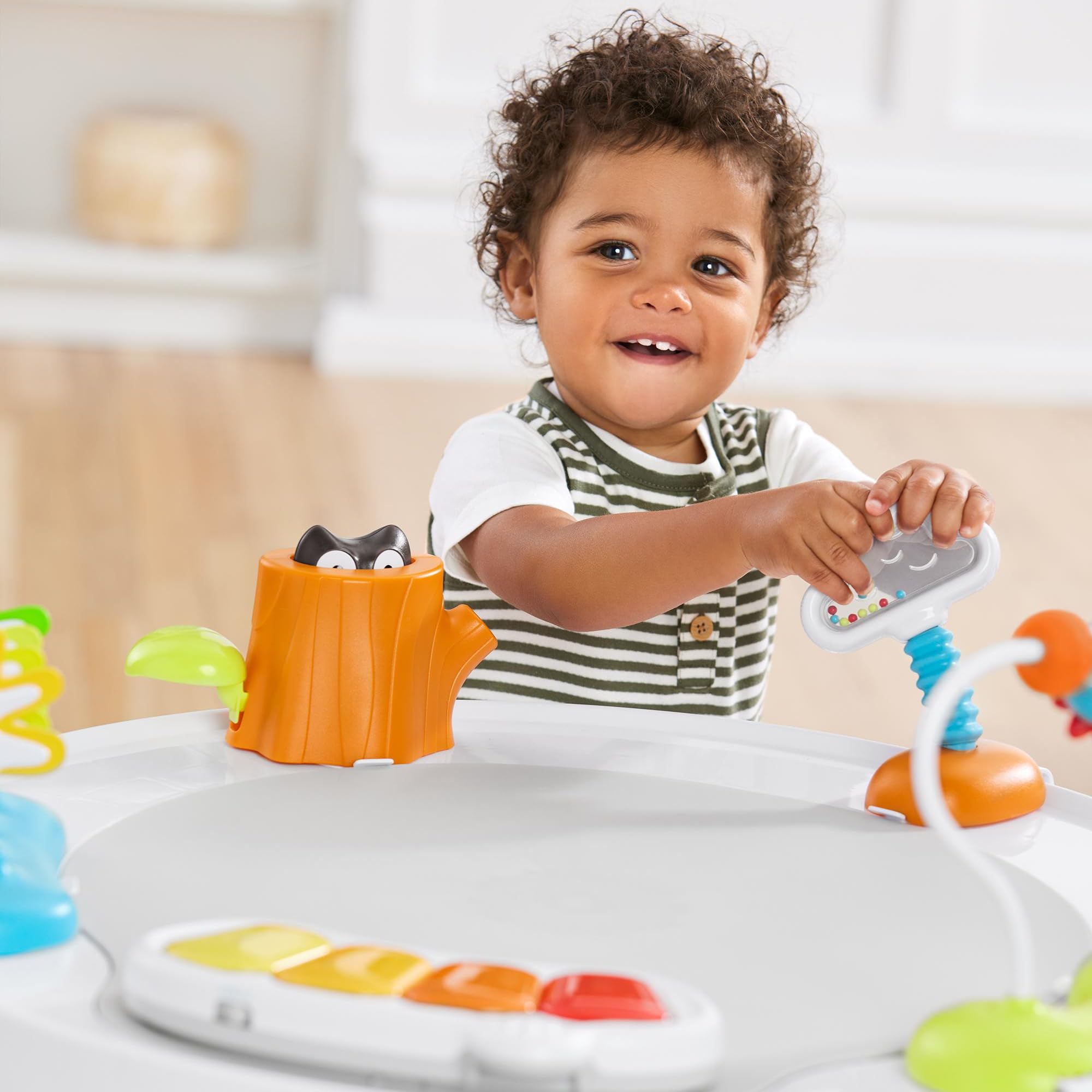 Baby High Chair, Eon 4-in-1, Grey/White & Baby Activity Center: Interactive Play Center