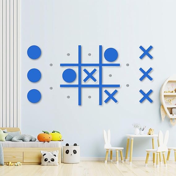 Tic Tac Toe Wall-Mount Game,Game Room Decor,Hallway Decor