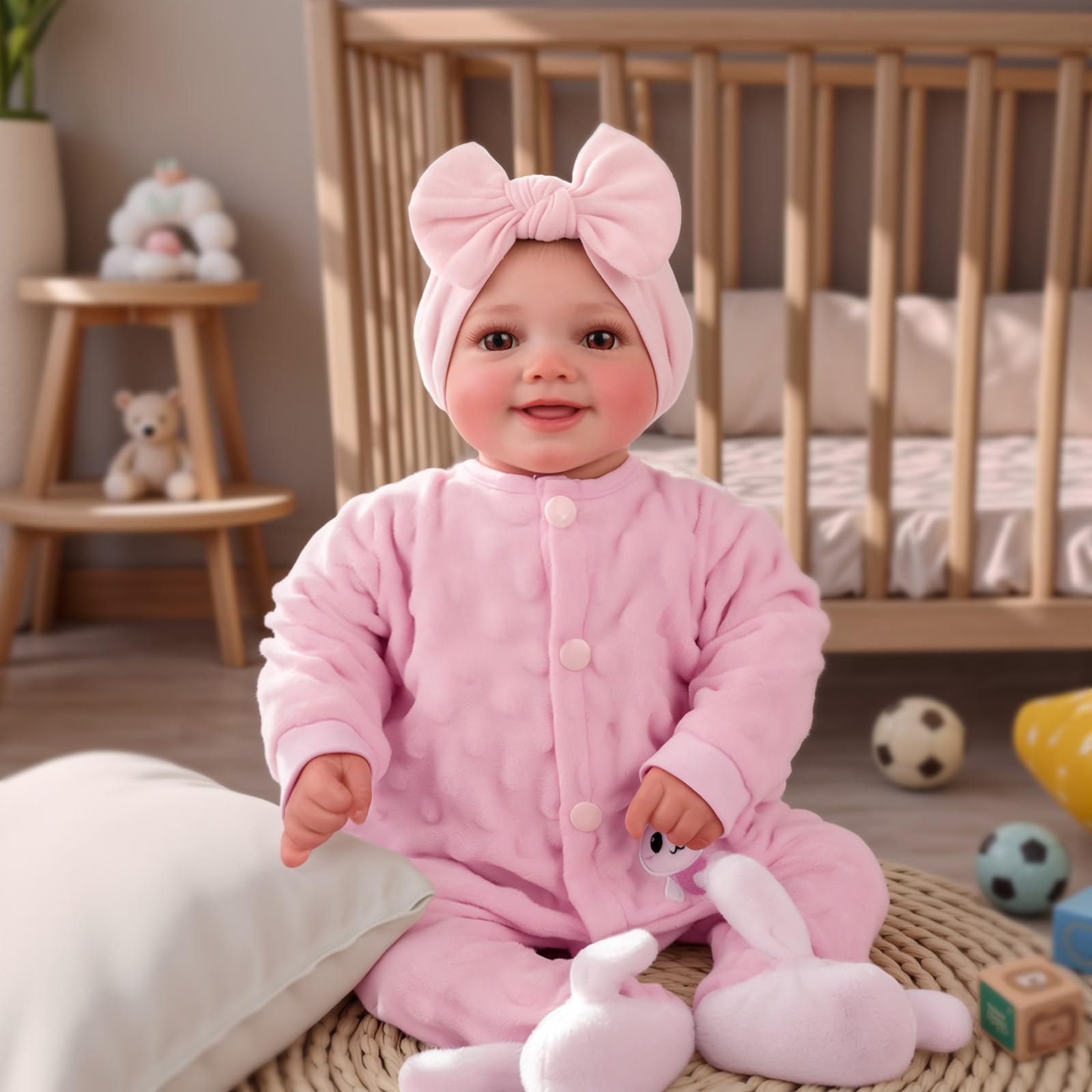 Reborn Baby Dolls Sunny - 17Inch Cute Soft Vinyl Realistic Baby Doll