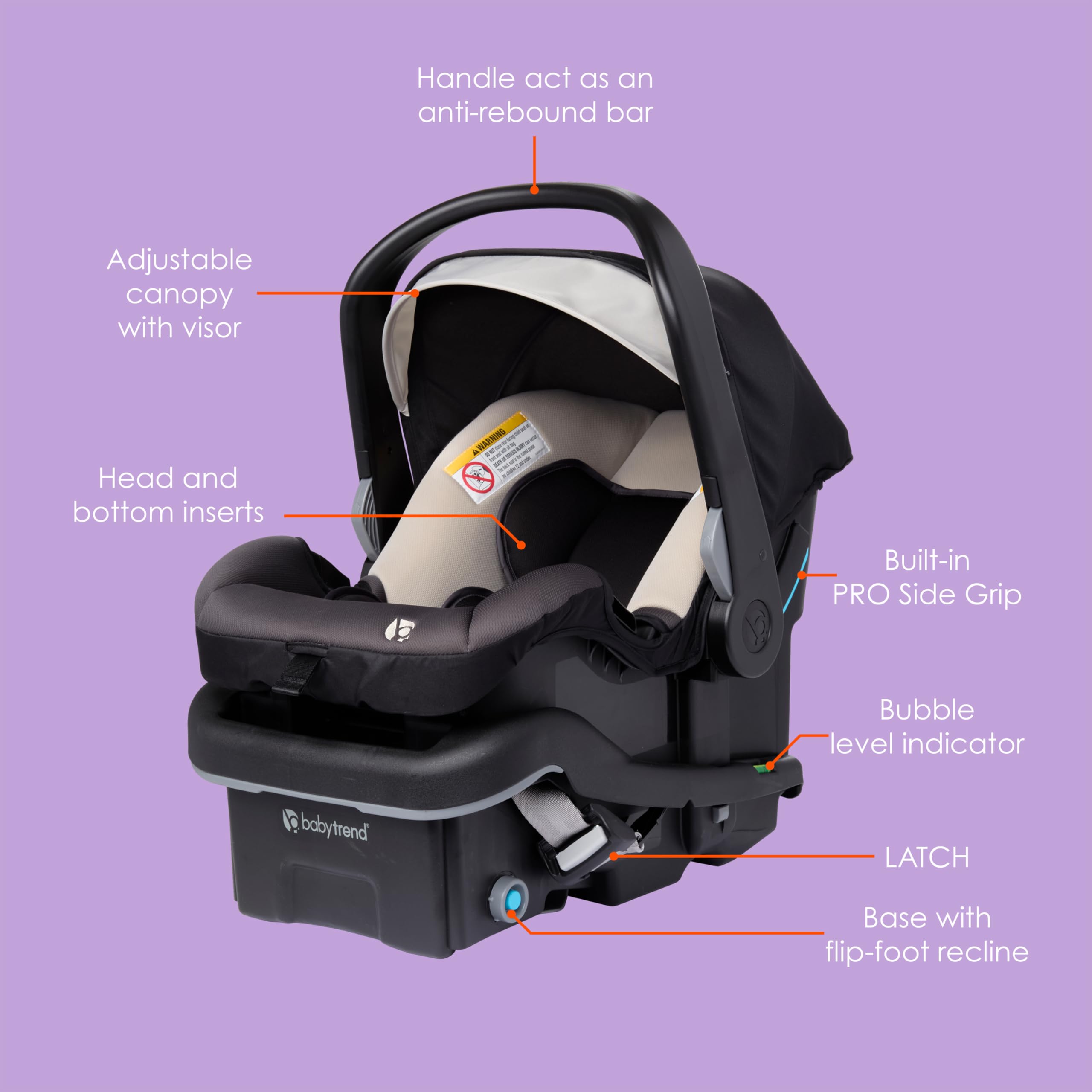 EZ-Lift™ PRO Infant Car Seat, Dash Tan