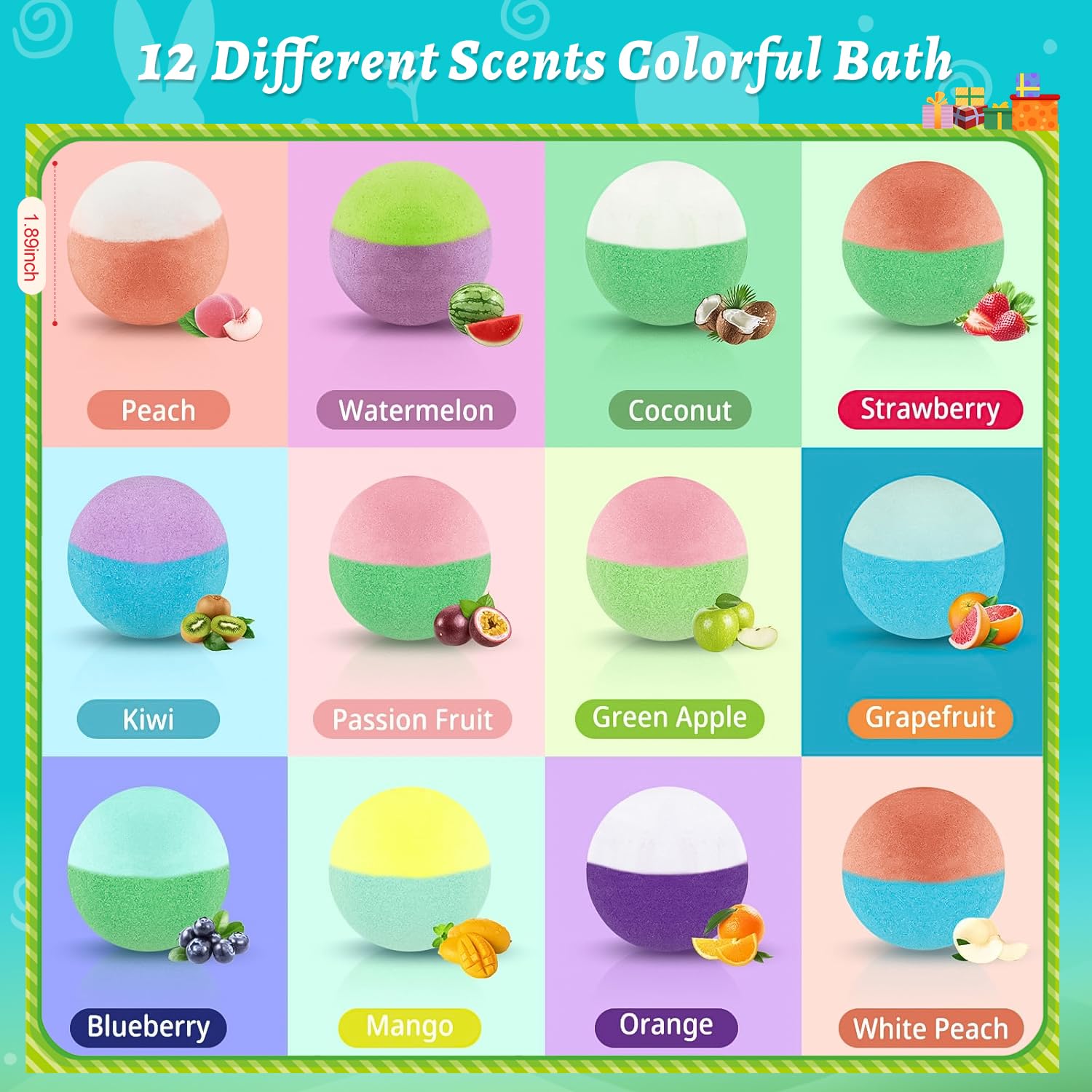 Kids Bath Bombs with Surprise Toys Inside 24 Pack Gift Set