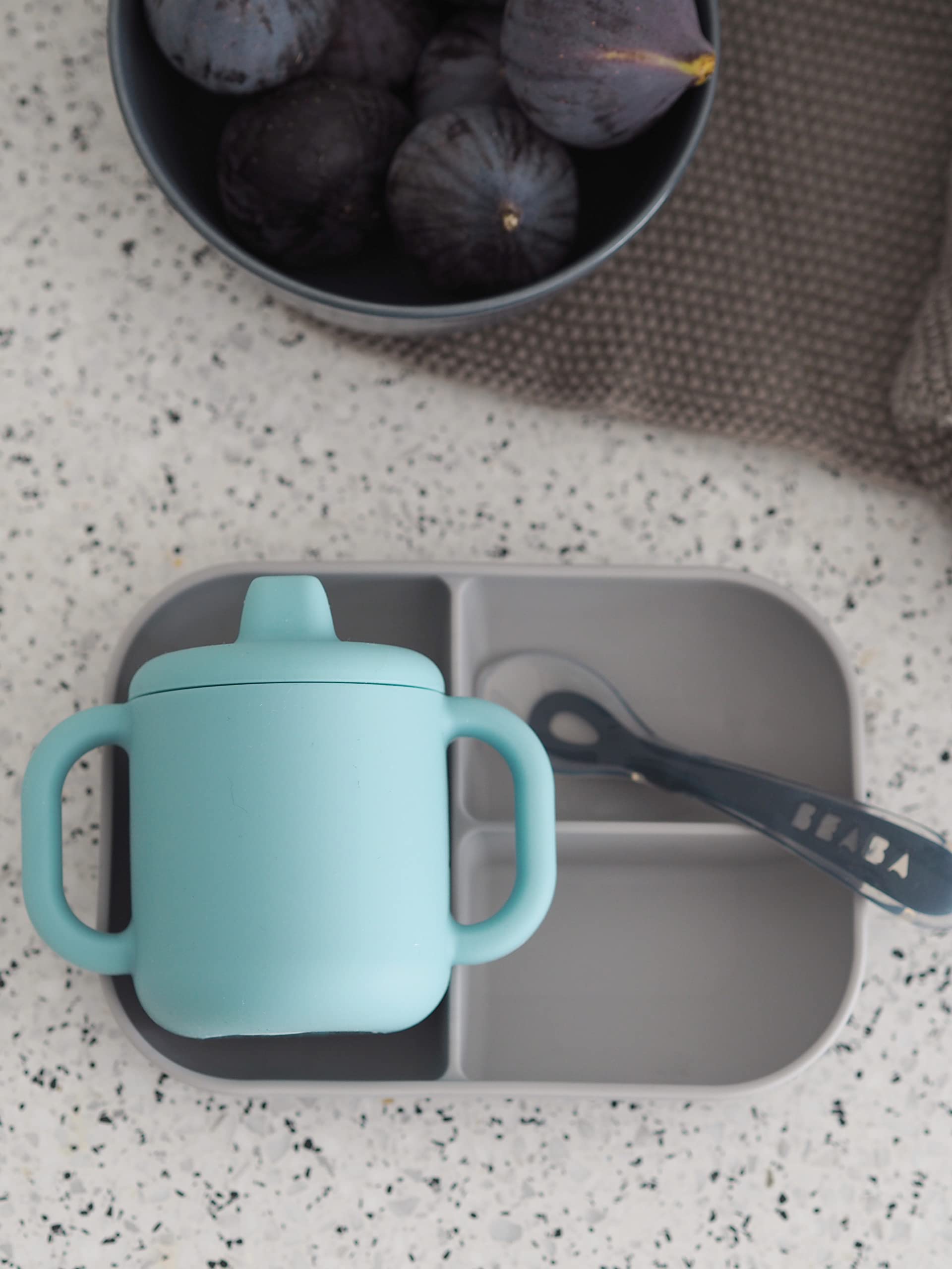 Sips and Bites 3 pc Silicone Suction Feeding Plate Set