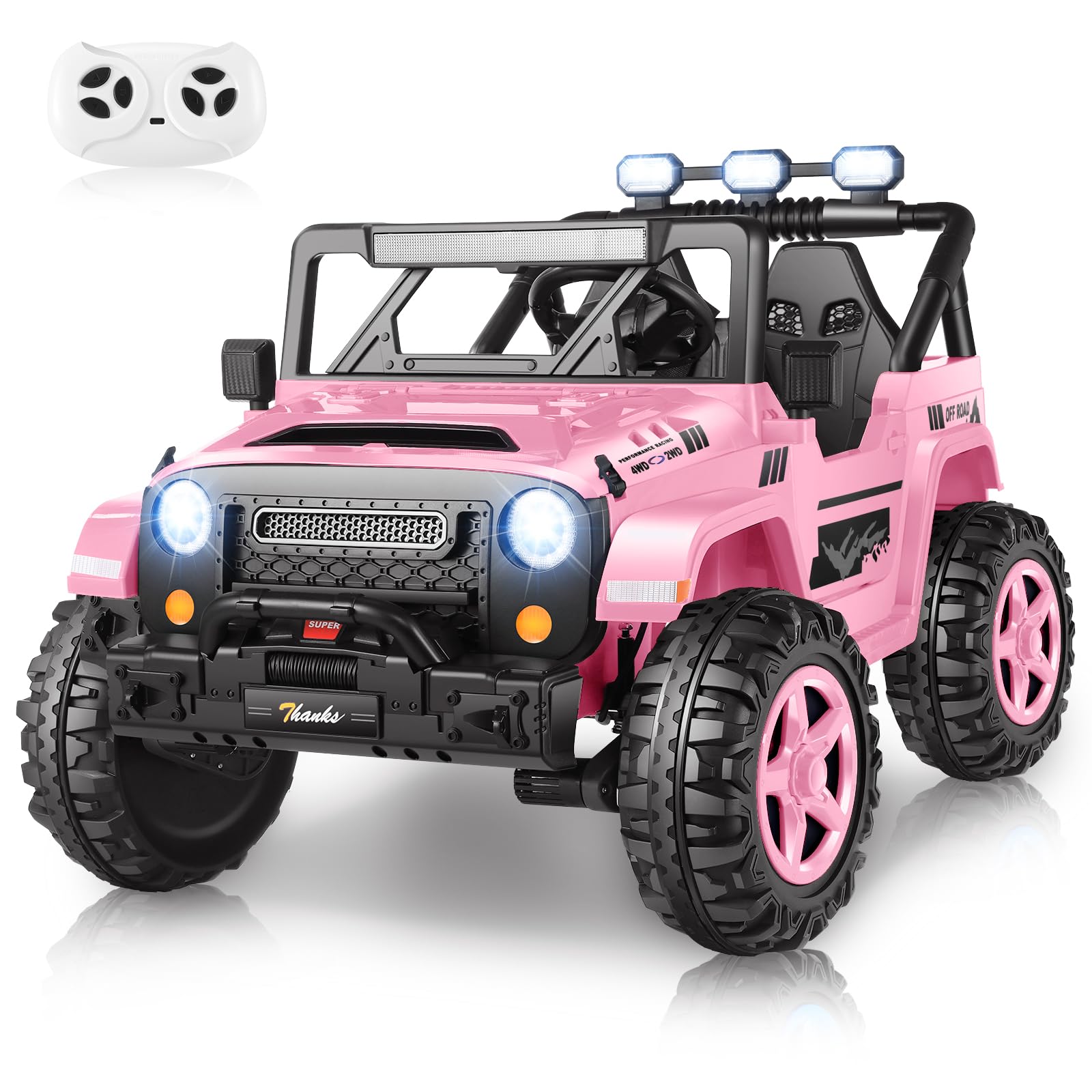 24V Ride-On Electric Car for Kids 2 Seater with Remote Control