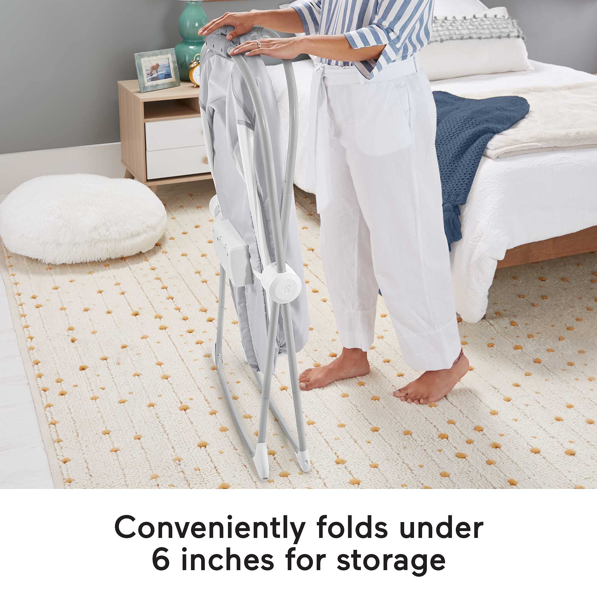 Portable Baby Bassinet with Music & Vibrations