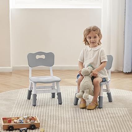 Adjustable Toddler 2 Chairs Set, 3 Level Adjustable Children’s Chair