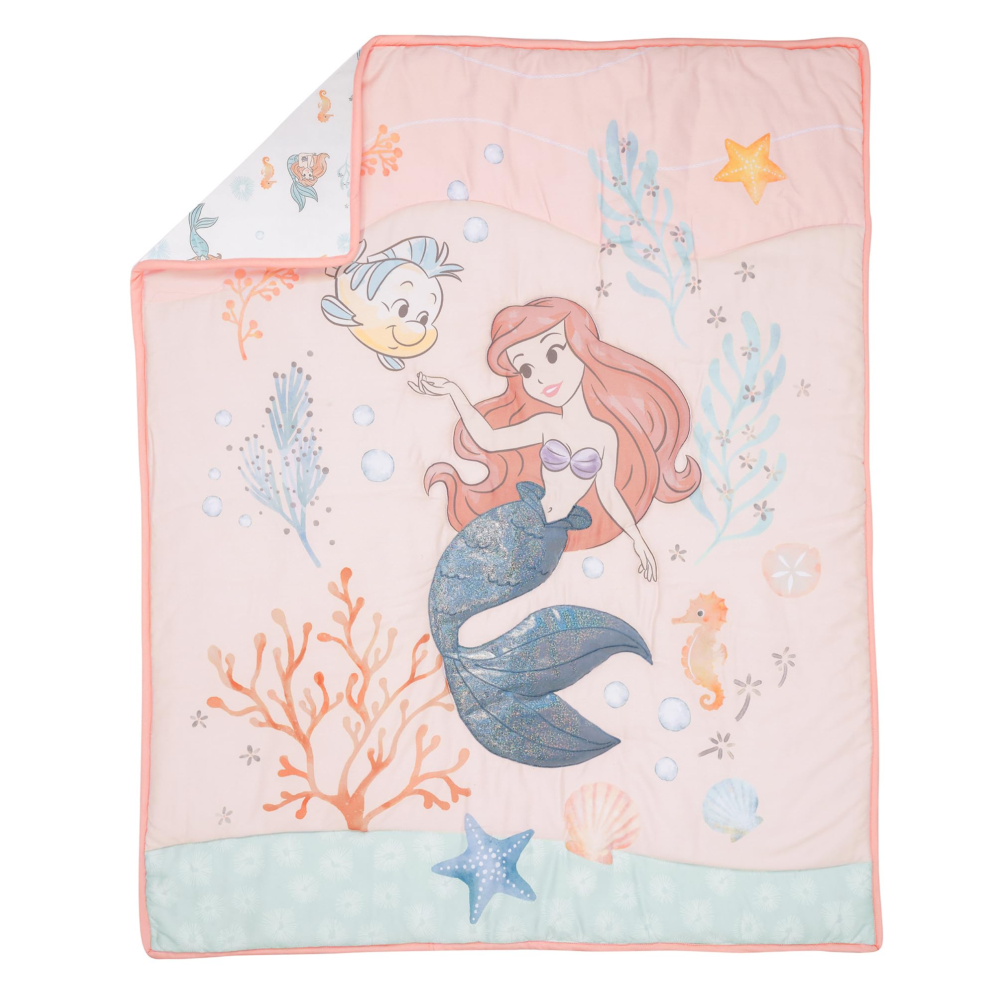 Disney Baby The Little Mermaid 3-Piece Baby Crib Bedding Set