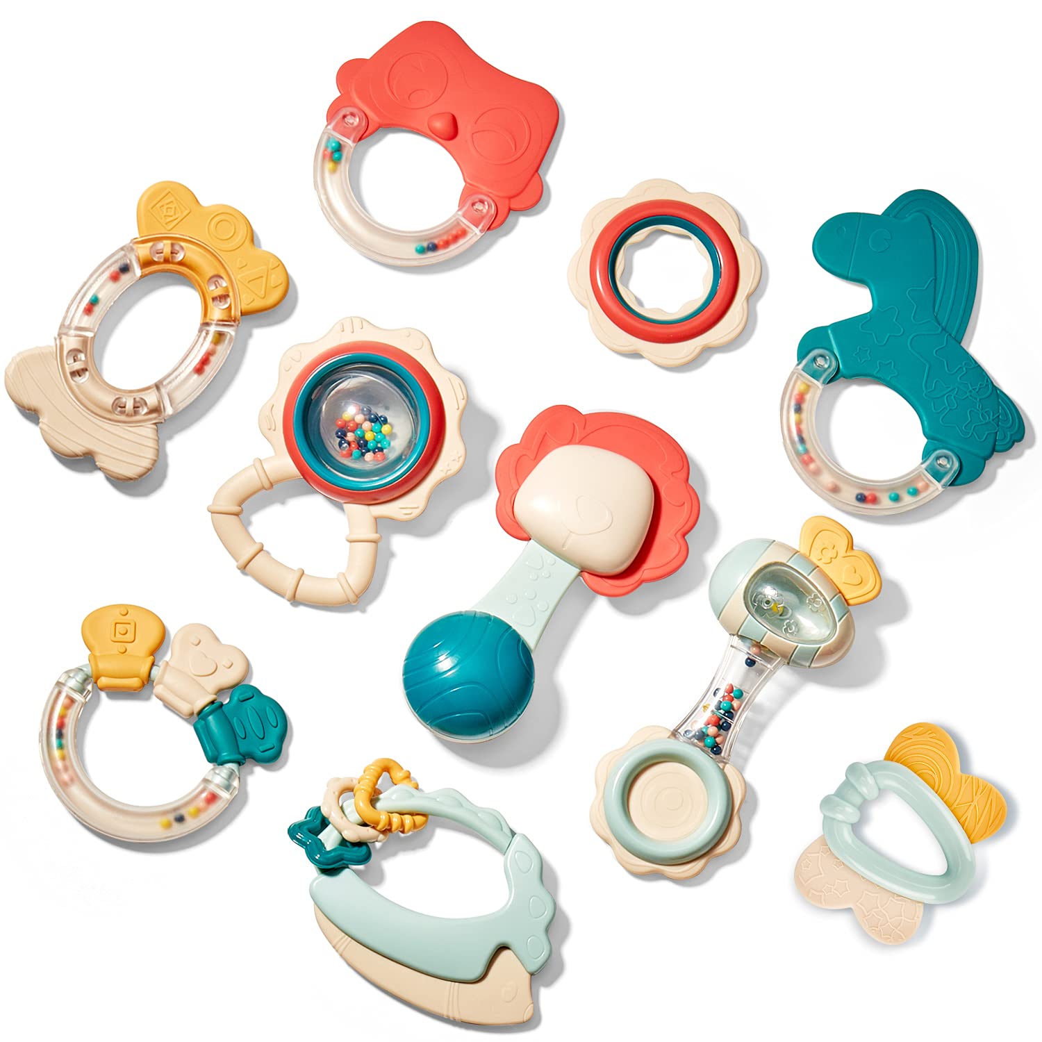 Baby Toys 0-6 Months - Baby Rattles Teething Toys 3-6 Month, Infant Toys 6-12 Months