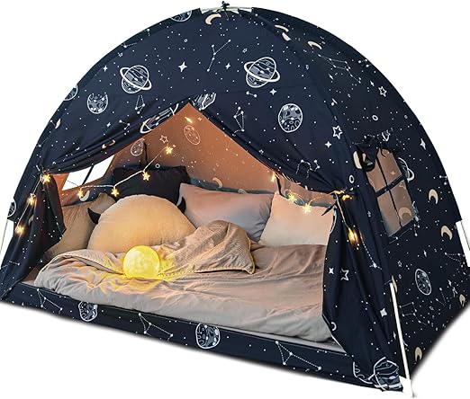 Space Play Canopy for Kids Boys, Kids Bed Canopy Full Size