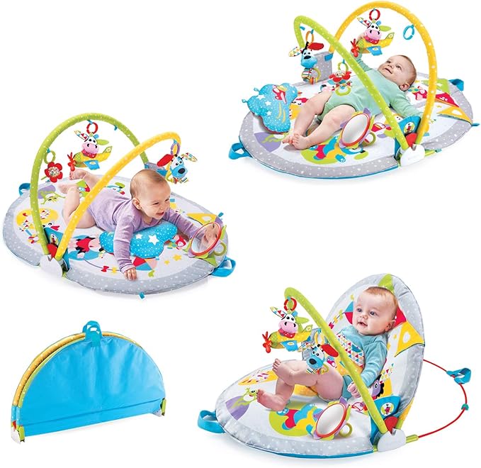 Baby Gym Urban Lay to Sit-Up Playmat. 3-in-1 Newborns Activity Center