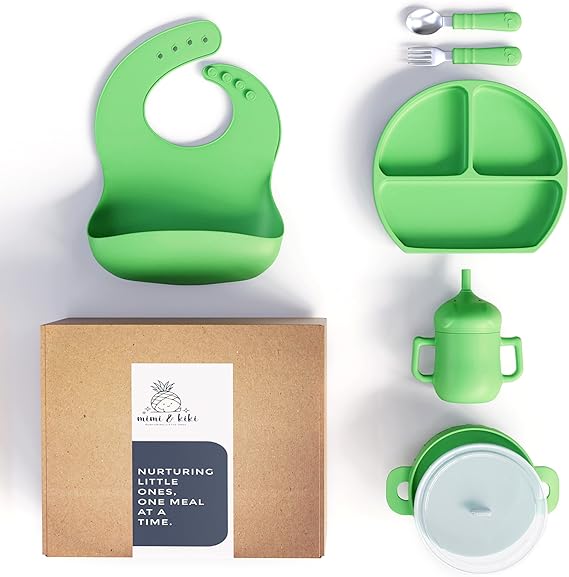 Silicone Baby Feeding Set, Baby Plates and Bowls Set