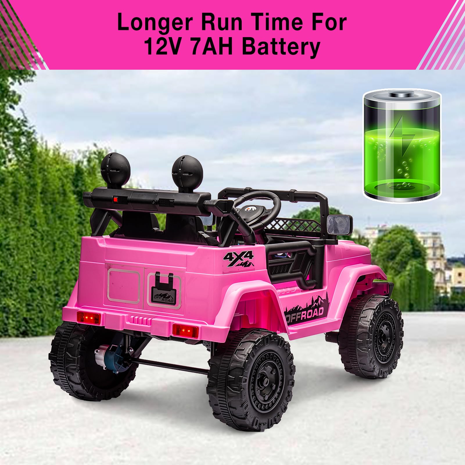 12V Kids Ride-On Truck with Remote Control