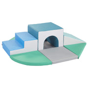 SoftZone Lincoln Tunnel Climber, Toddler Playset, Contemporary, 9-Piece