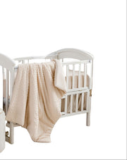 3 Piece Bedding Set for Boy Girls, Jacquard Tufted Geometric Crib Set