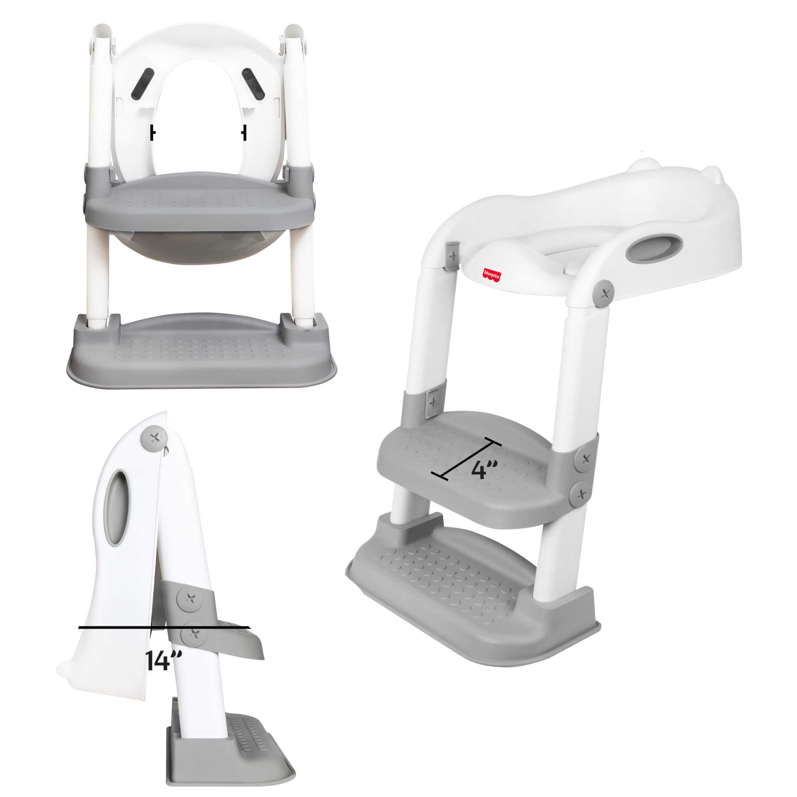Potty Training Seat with Step Stool Ladder, 2-in-1 Potty Training Toilet
