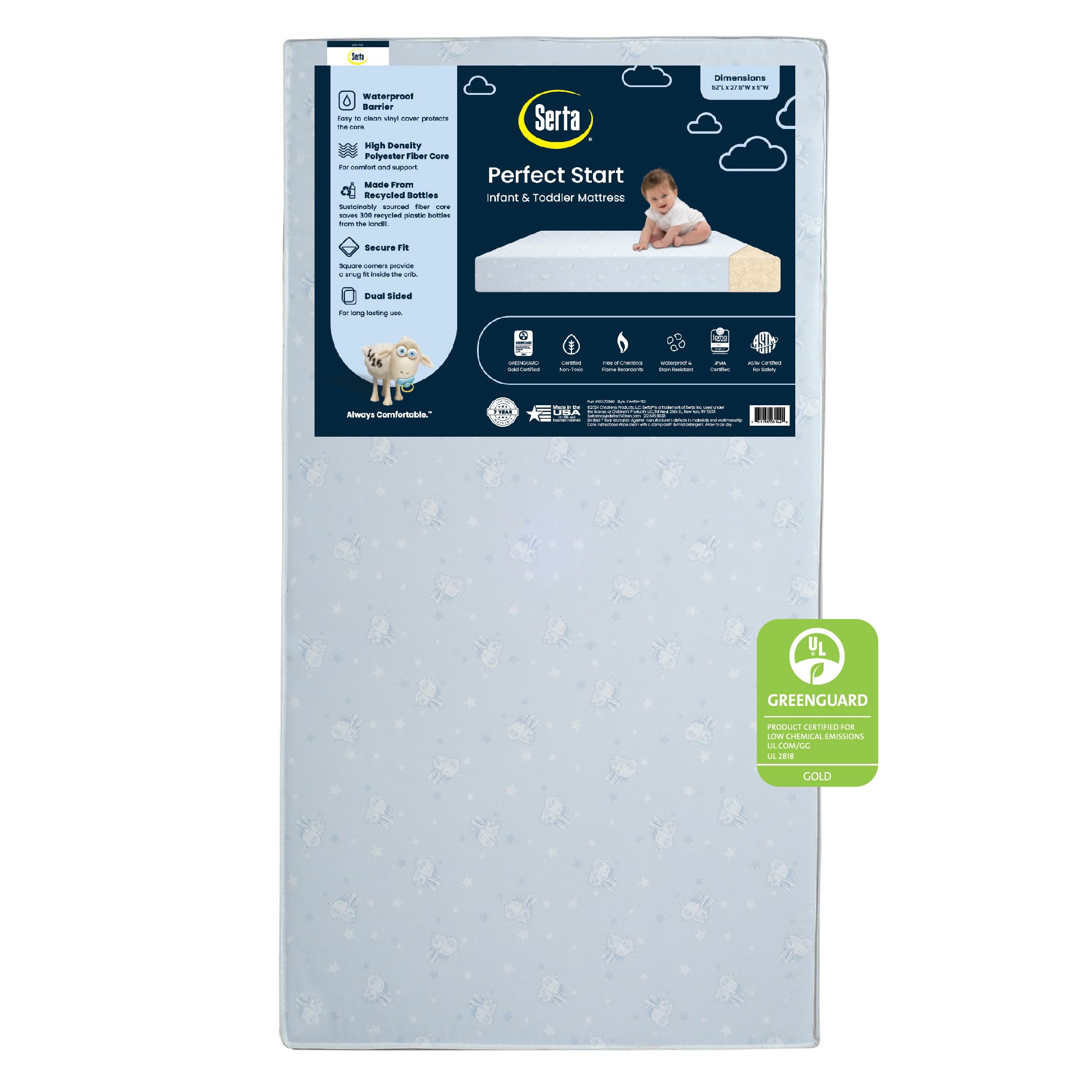 Start Dual Sided Baby Crib Mattress & Toddler Mattress