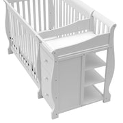 All-in-One Convertible Crib & Changer (White) – GREENGUARD Gold Certified