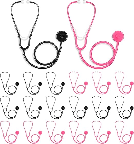 20 Pcs Kids Stethoscope Toy Real Working Plastic Stethoscope for Kids