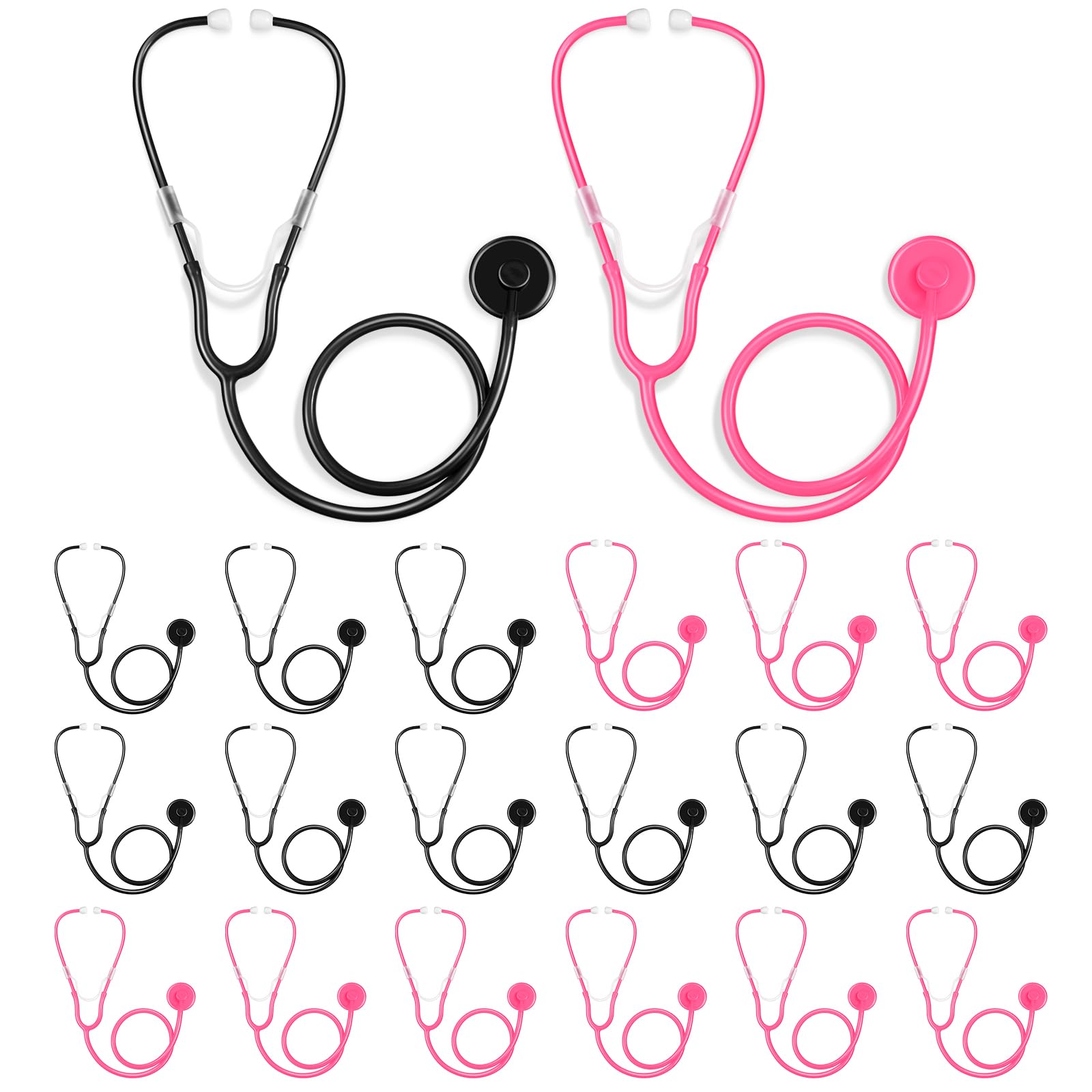 20 Pcs Kids Stethoscope Toy Real Working Plastic Stethoscope for Kids