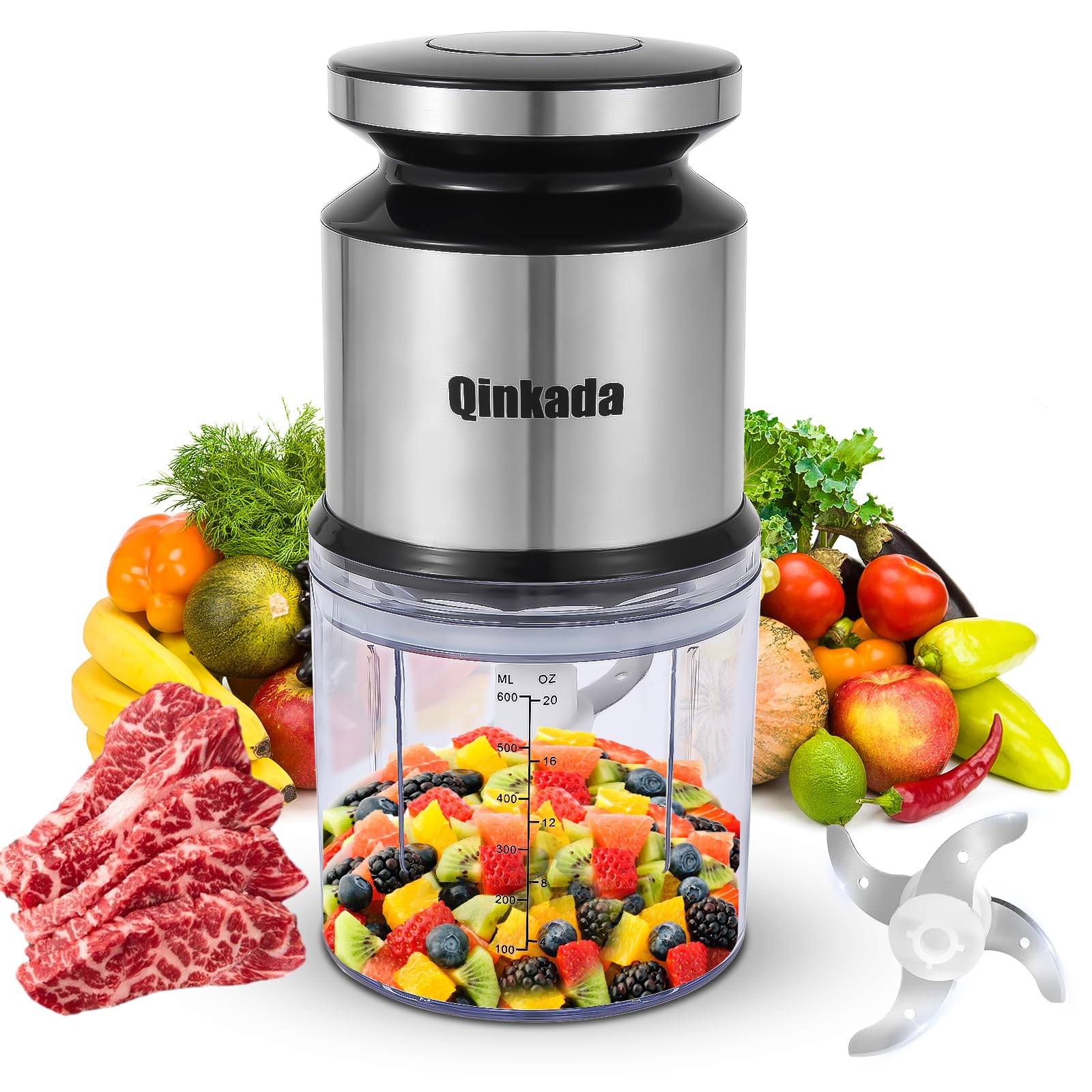 Food Processor, 2.5 Cup/ 600 ML Baby Food Maker, 400 W