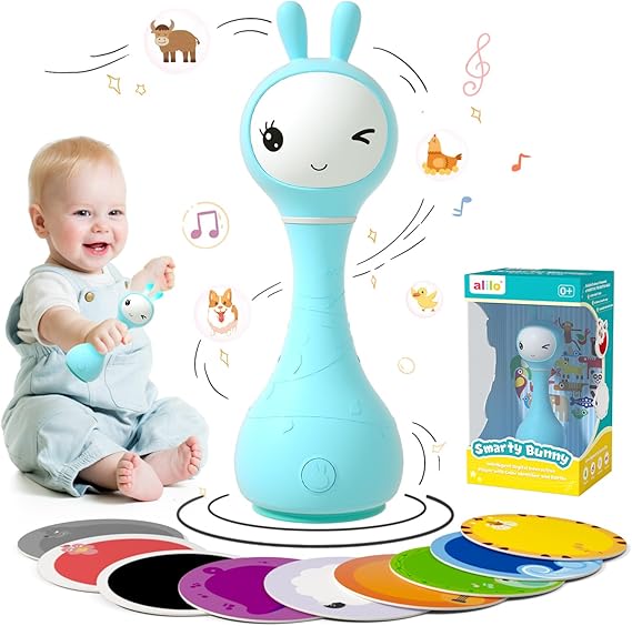 Yoyo Talking Bunny Baby Singing Musical Rattle, Mimicking Toys Repeats What You Say