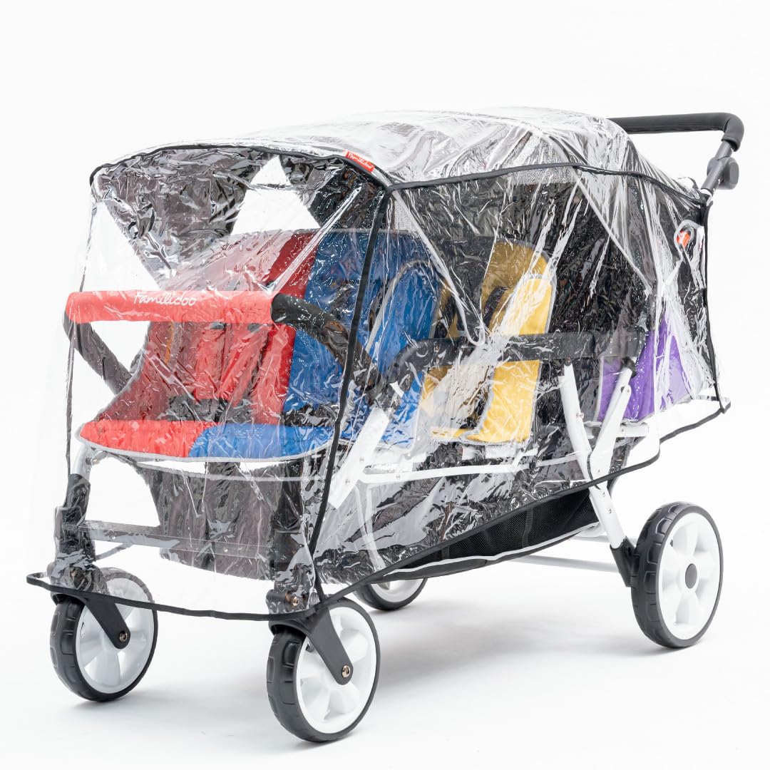 H6E 6 seat Baby Stroller- Double Canopy - Daycare Strollers