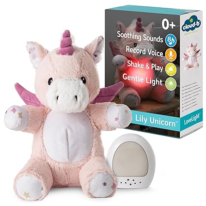 Sound Machine with White Noise Soothing Sounds | Cuddly Stuffed Animal