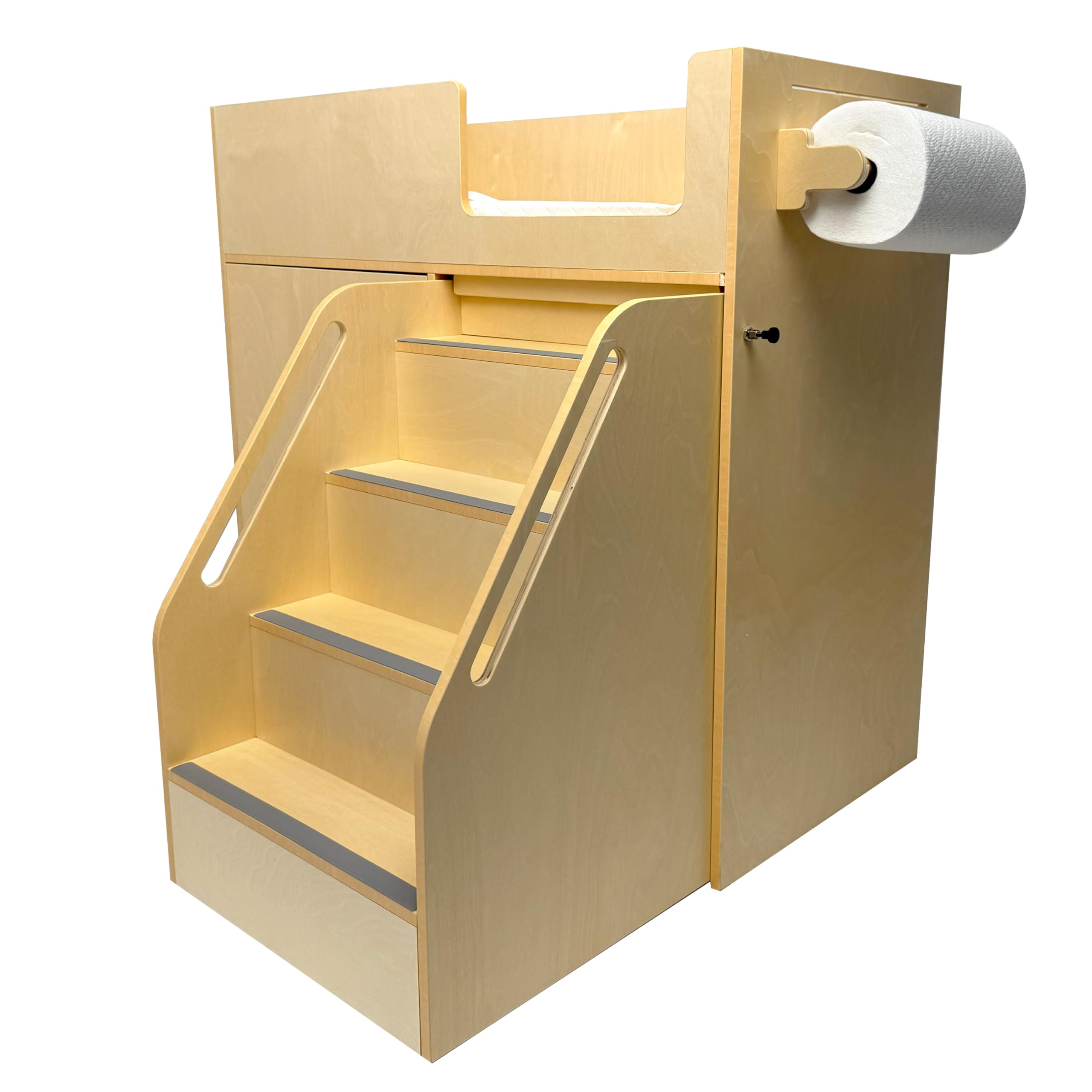 Portable Baby Changing Table with Stairs on Wheels