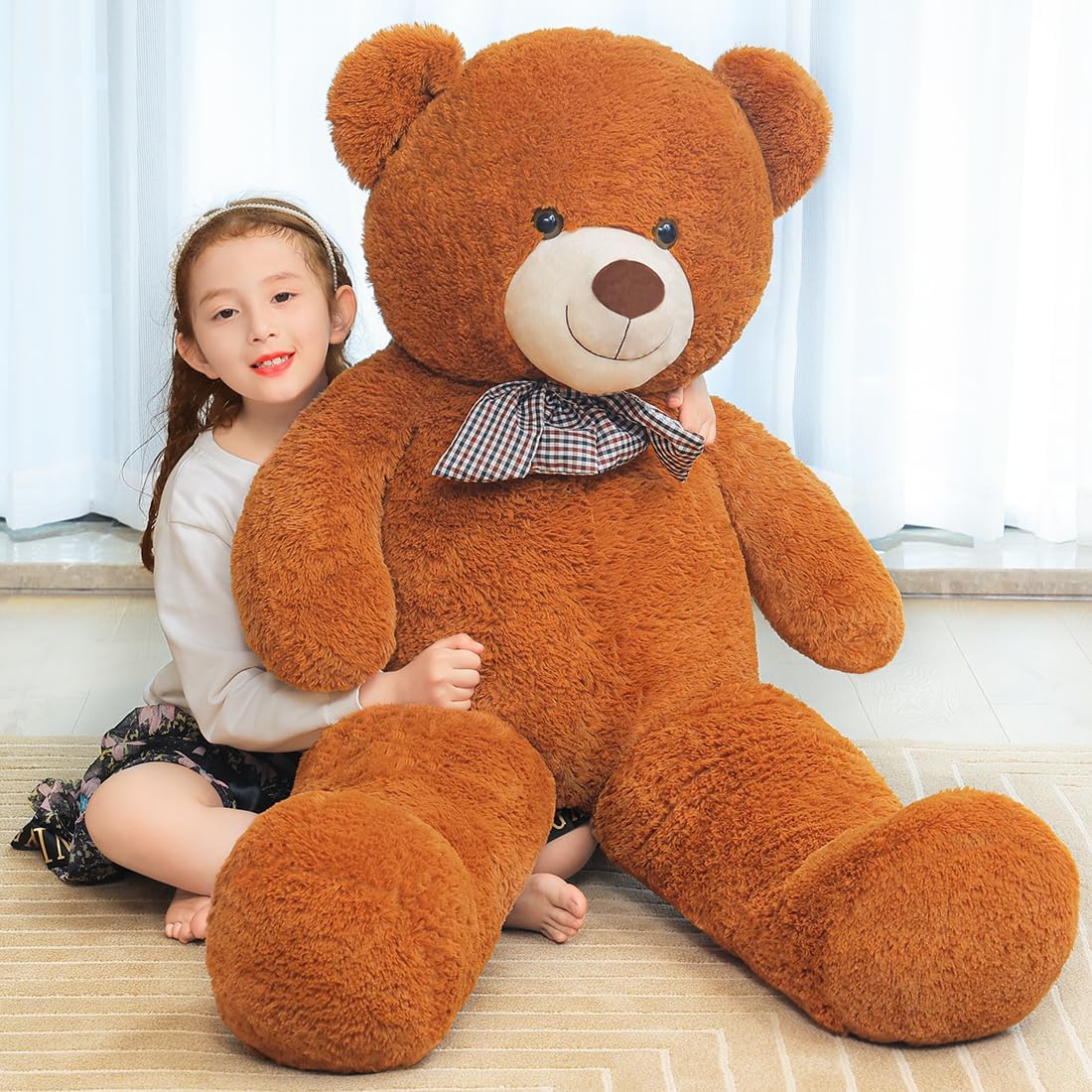 Giant Teddy Bear Stuffed Animals Plush Toy Cute Life Size Big Plush Teddy Bear for Kids
