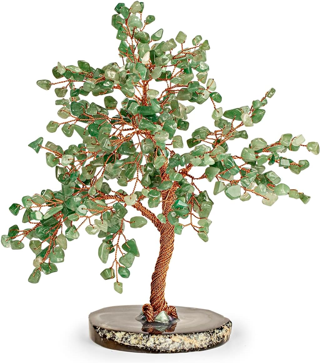 KARMA AND LUCK, Luck & Success, Real Jade Crystal Feng Shui Tree of