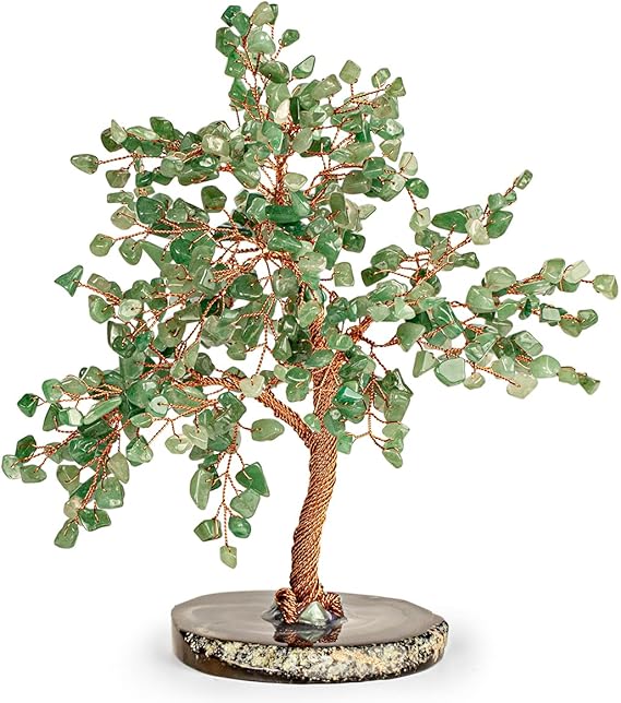 KARMA AND LUCK, Luck & Success, Real Jade Crystal Feng Shui Tree of