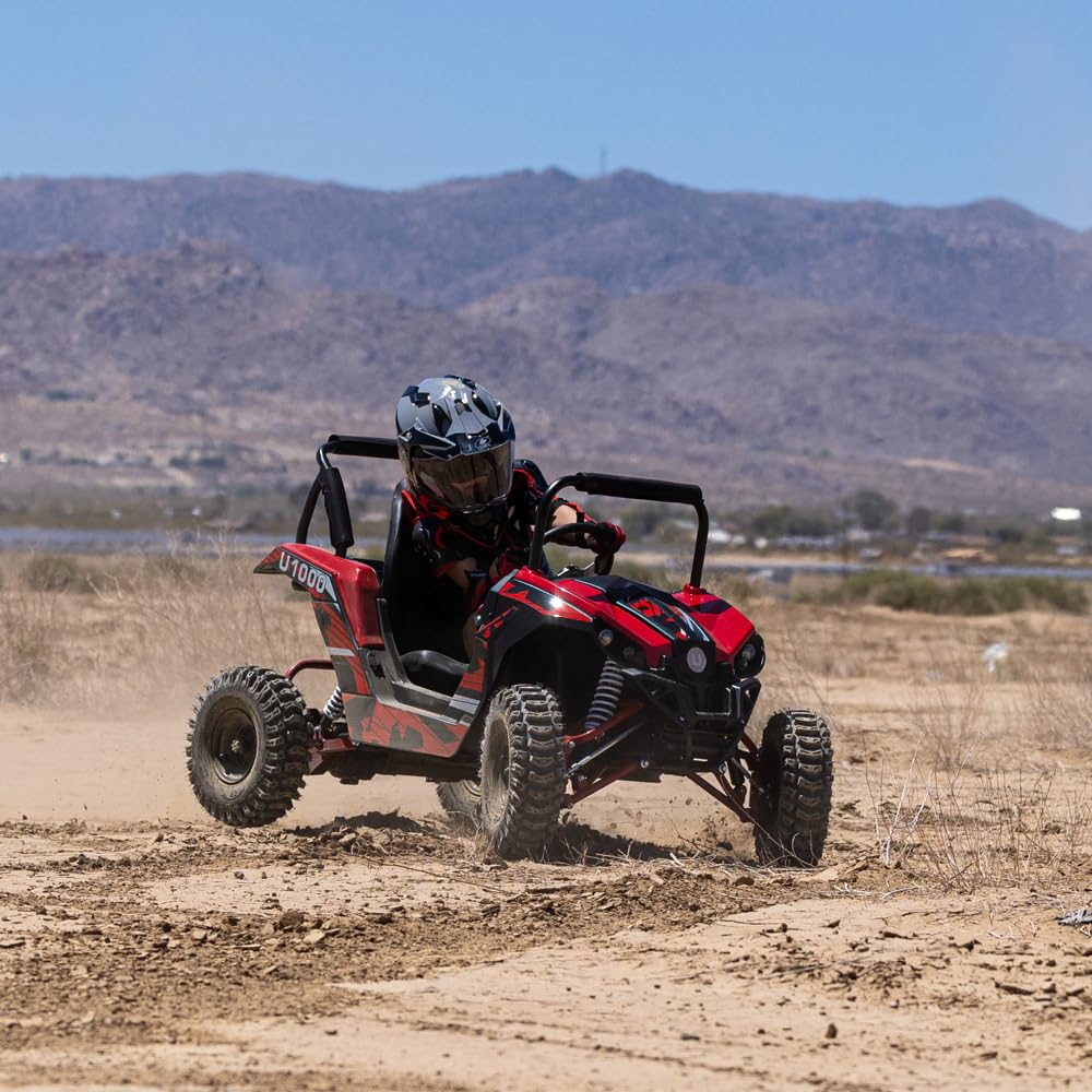 UTV Ride on Car (Large), 48V Shock Absorber Electric Vehicles with Disk Brake