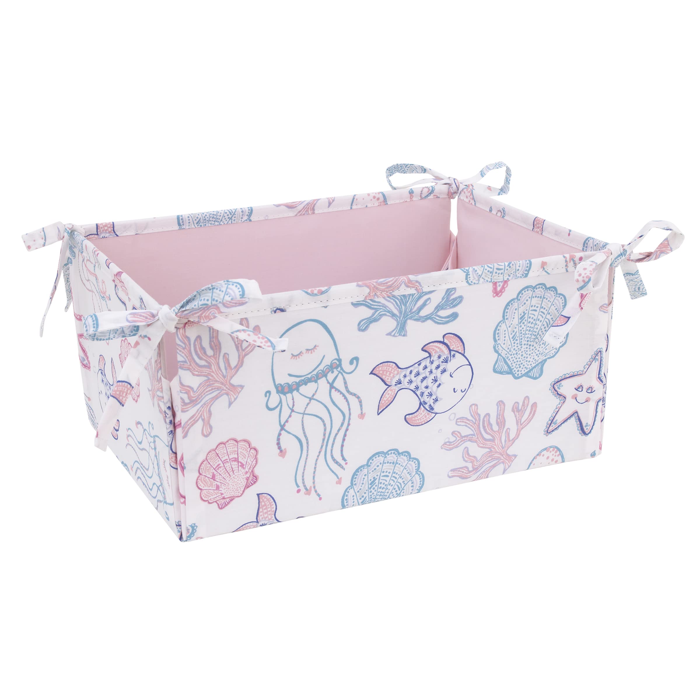 Mermaid Lagoon Pink, Blue and White Undersea Friends 4 Piece Nursery