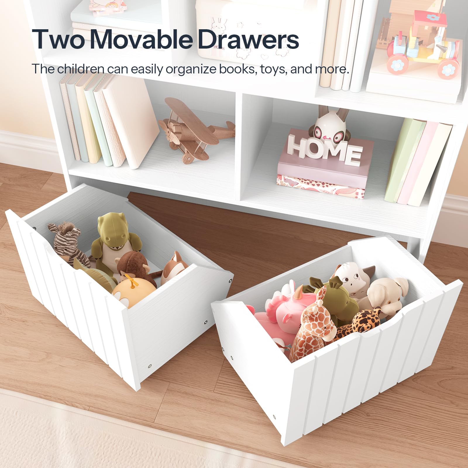 Kids Toy Storage Organizer with Movable Drawers