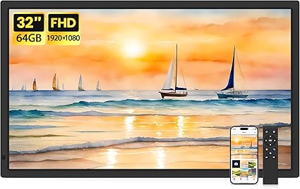 10.1" Digital Picture Frame with 32GB Storage Support SD Card