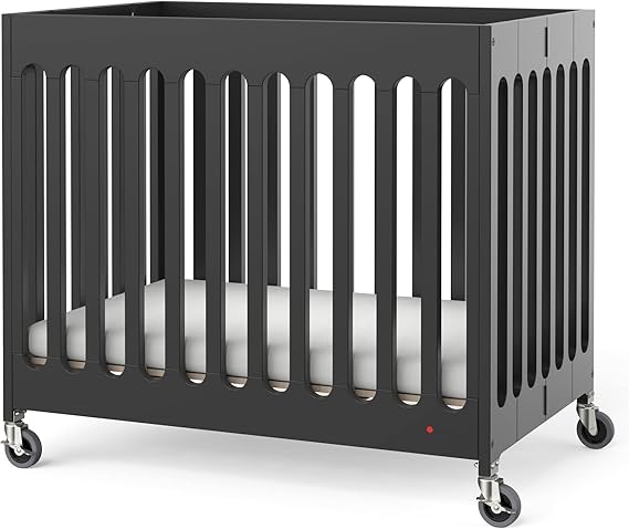 Foundations Boutique Folding Mini Baby Crib - Compact