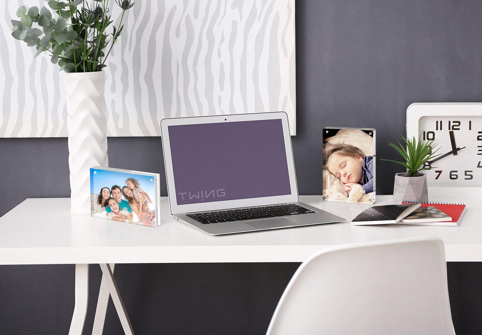 5 x 7 Inch 5 Pack Acrylic Photo Frame Horizontal Magnet Double Sided Acrylic
