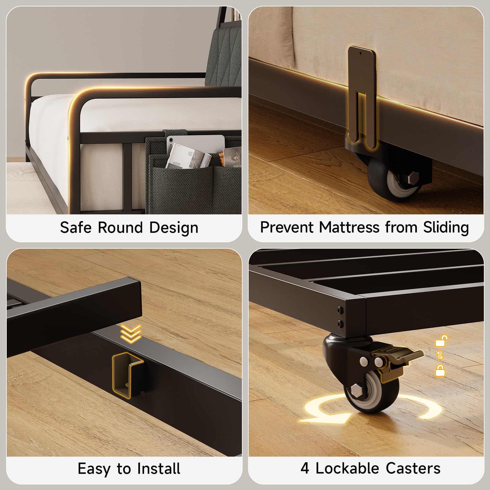 Twin Daybed with Trundle and Charging Station
