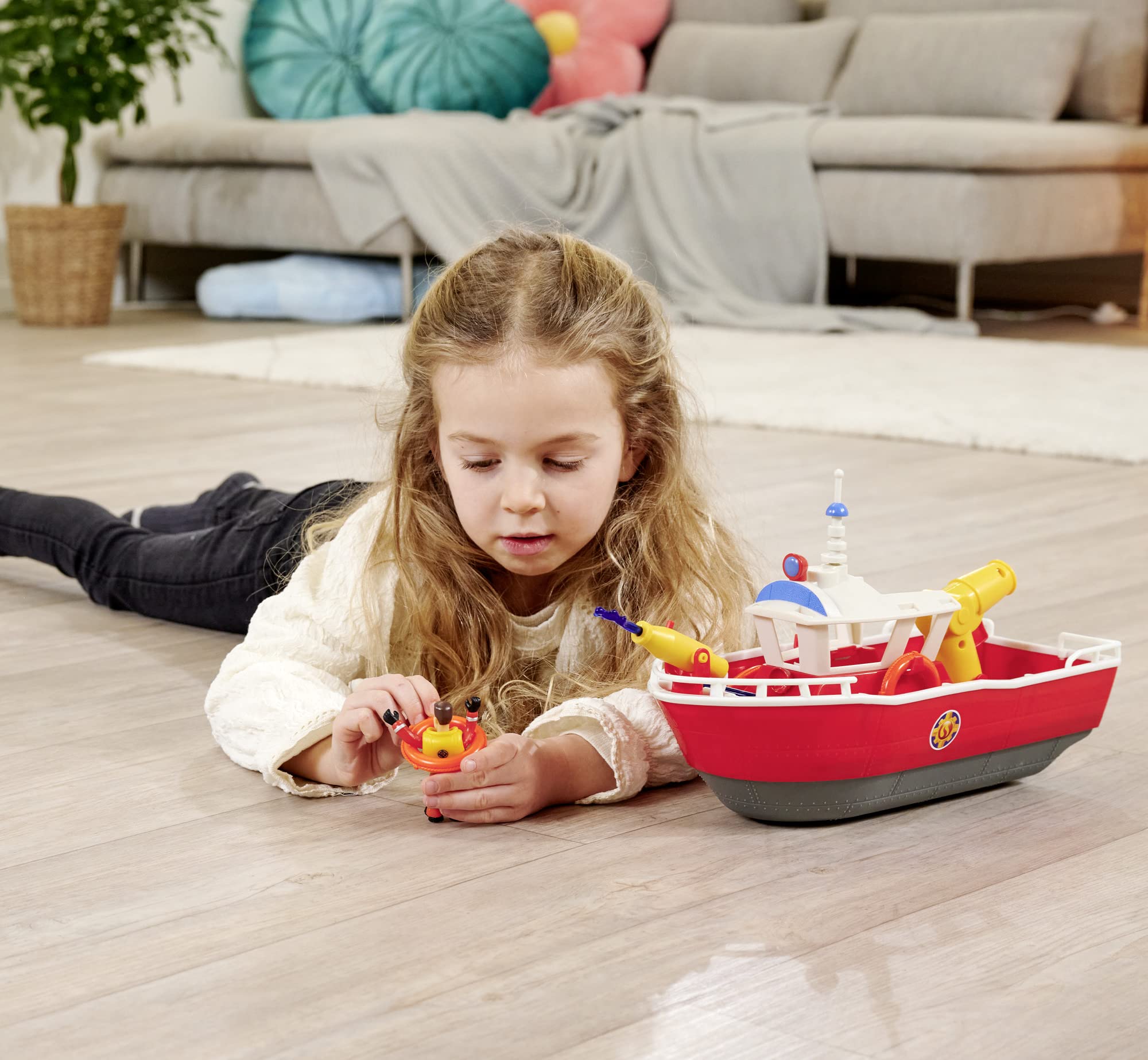 Firefighter Sam Fire Boat Titan 32 cm Floating Toy Boat, from 3 Years