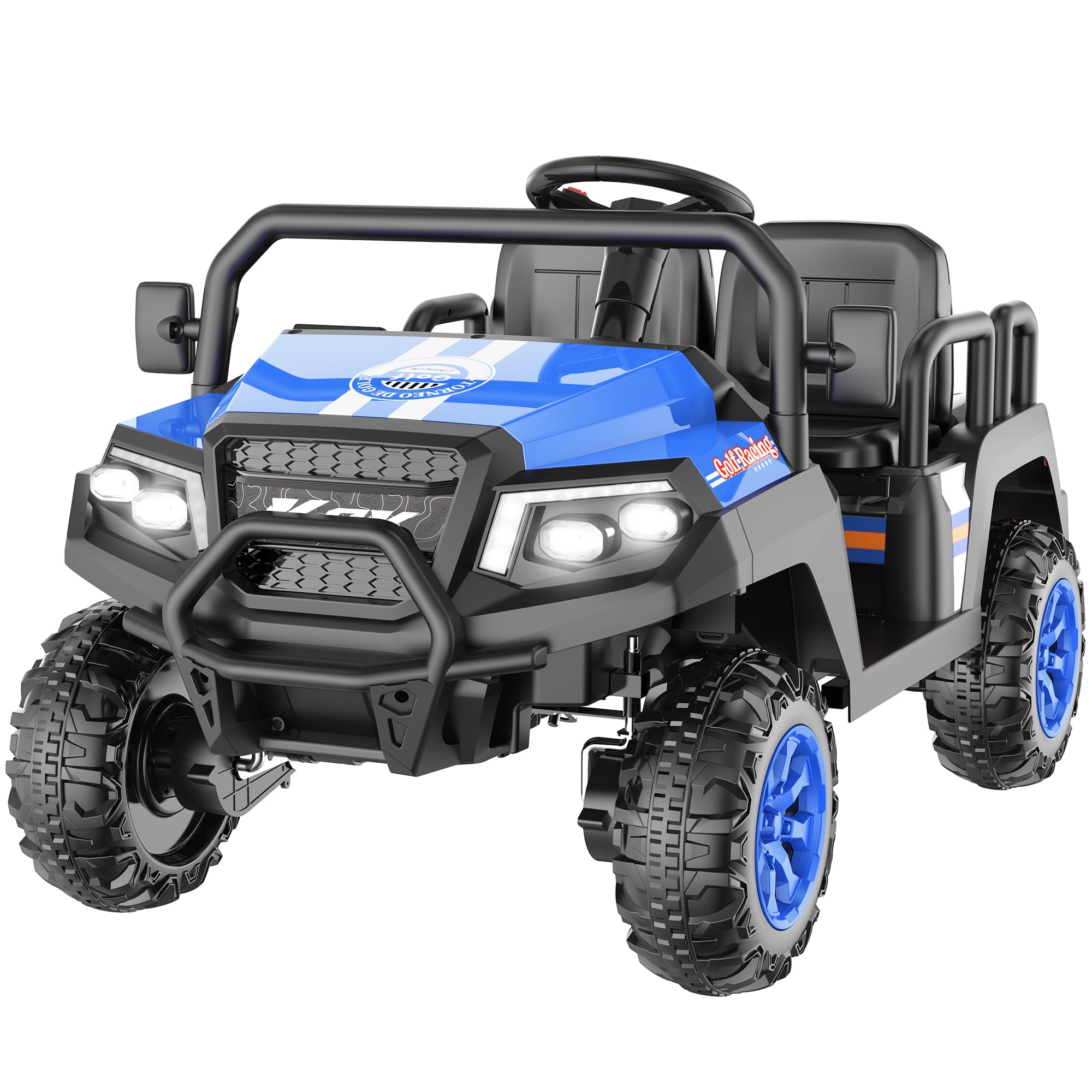 Electric Car for Kids, 24V 4 Seater Ride on Toys w/Parent Remote, 4 Wheeler Suspension