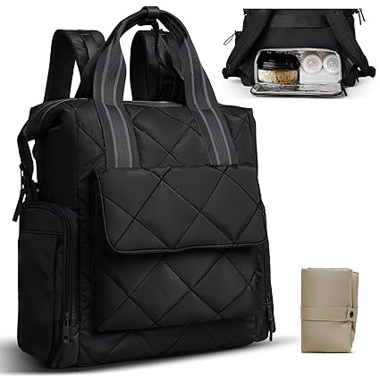 Diaper Bag Backpack Quilted Baby Diaper Bag Pañaleras Para Bebe