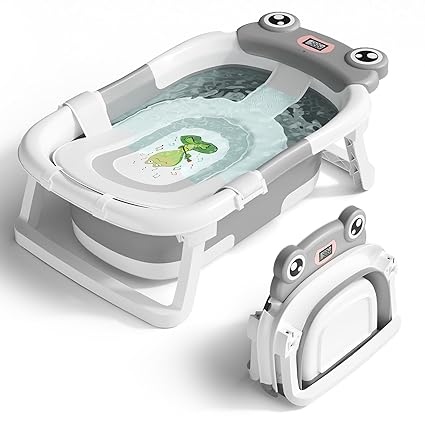 Collapsible Newborn Bathtub for Infant to Toddler 0-24 Months