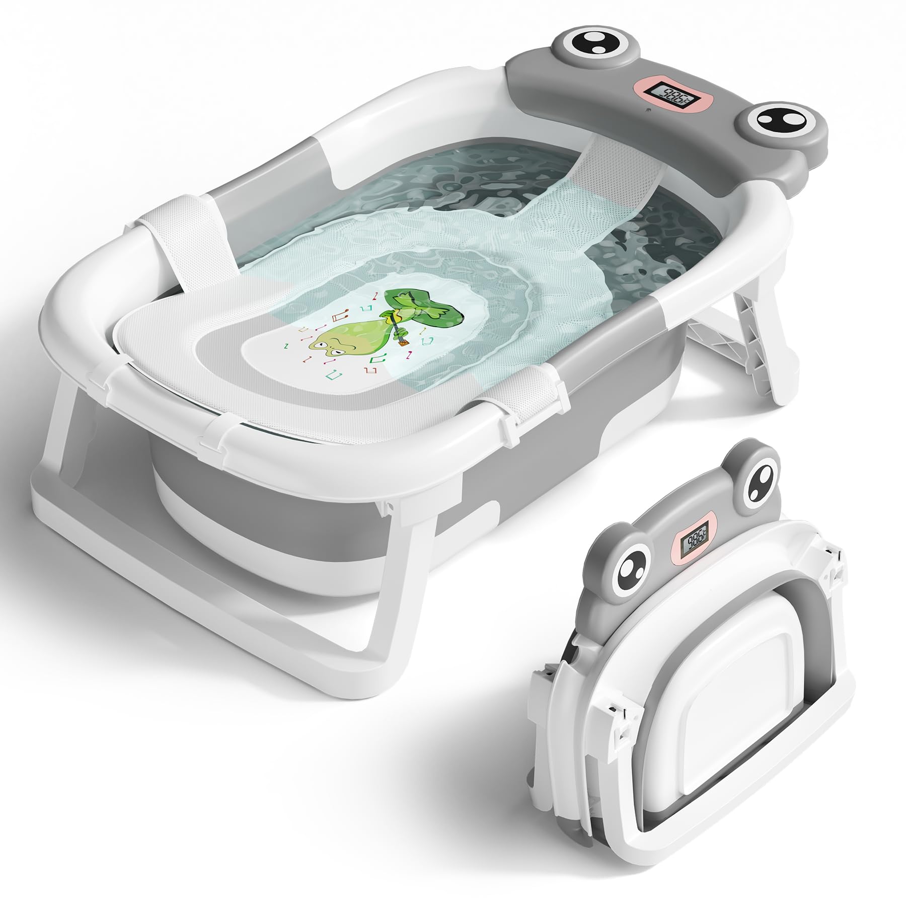 Collapsible Newborn Bathtub for Infant to Toddler 0-24 Months
