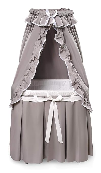 Basket Majesty Canopy Bassinet, Rocking Baby Cradle Bed